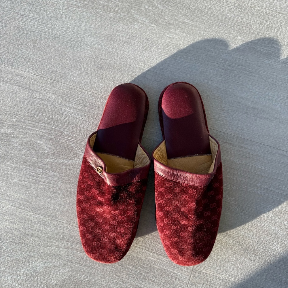 Vintage Suede Gucci Slippers